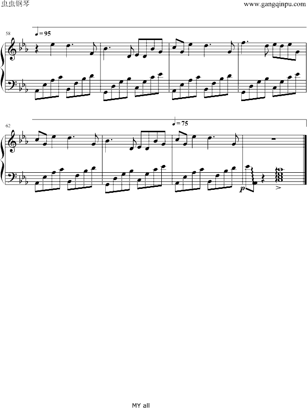 滨崎步(钢琴谱)5