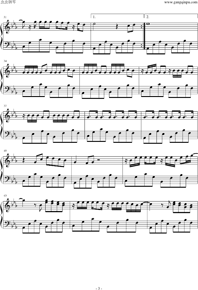 Tell Me Goodbye(钢琴谱)3