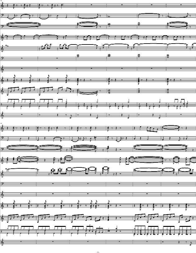 Take Me Home，Country Roads(钢琴谱)8