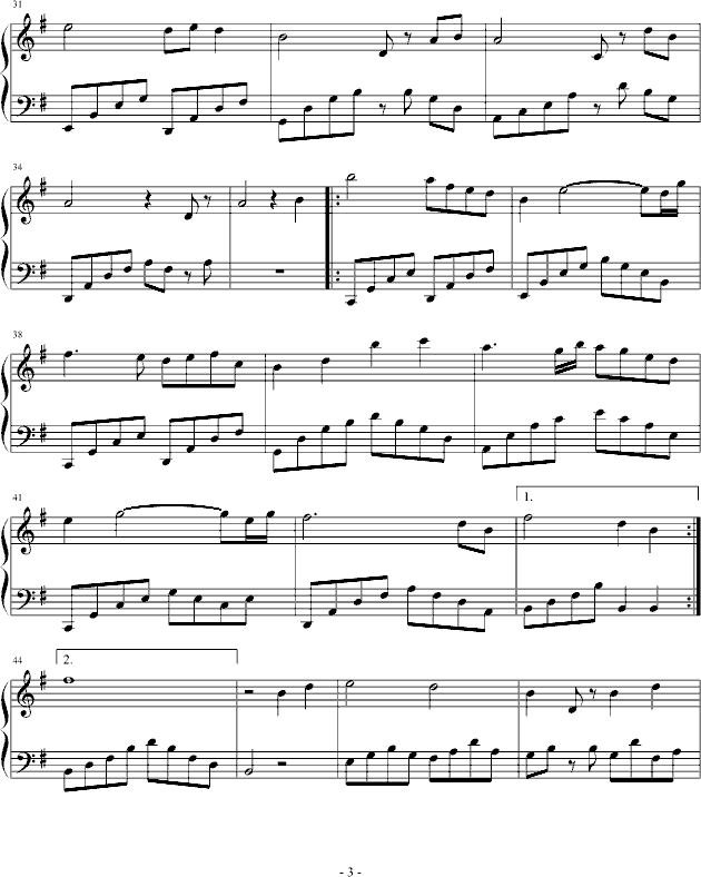 夜莺——雅尼(钢琴谱)3