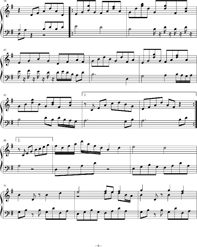 夜莺——雅尼(钢琴谱)6