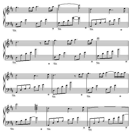 walking with you(钢琴谱)6