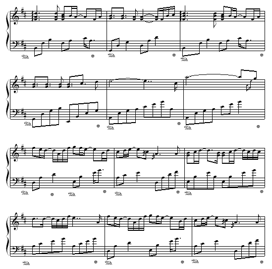 walking with you(钢琴谱)3
