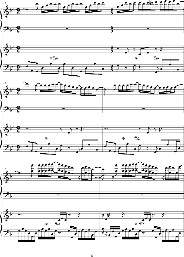 Mariage Damour(钢琴谱)6