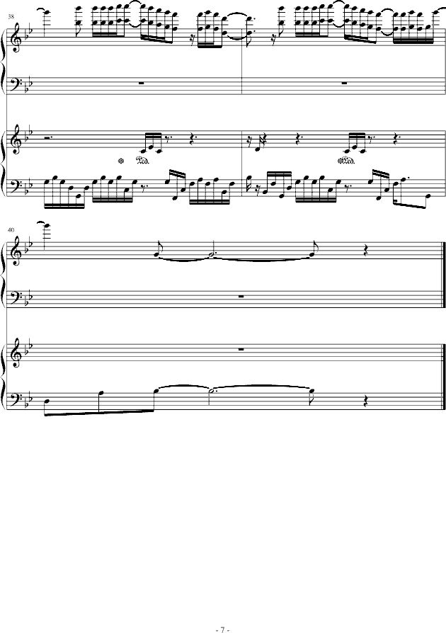 Mariage Damour(钢琴谱)7