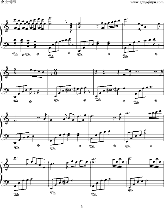 tears 眼泪(钢琴谱)3