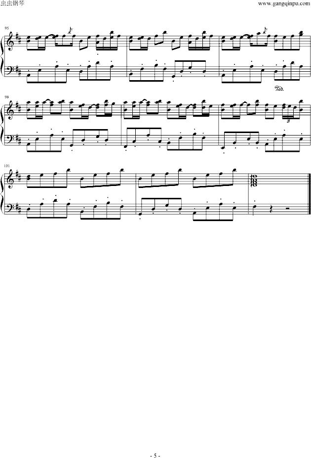 The rain (mother)(钢琴谱)5