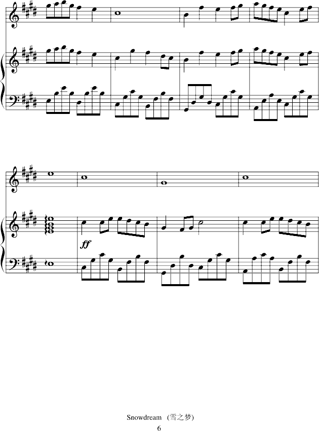 Snowdreams(钢琴谱)6