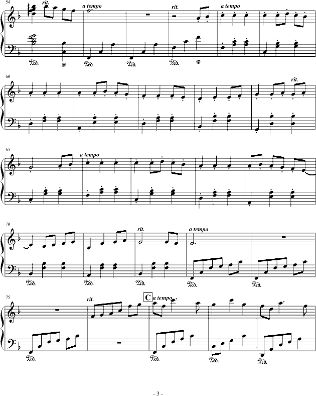 千与千寻(钢琴谱)3