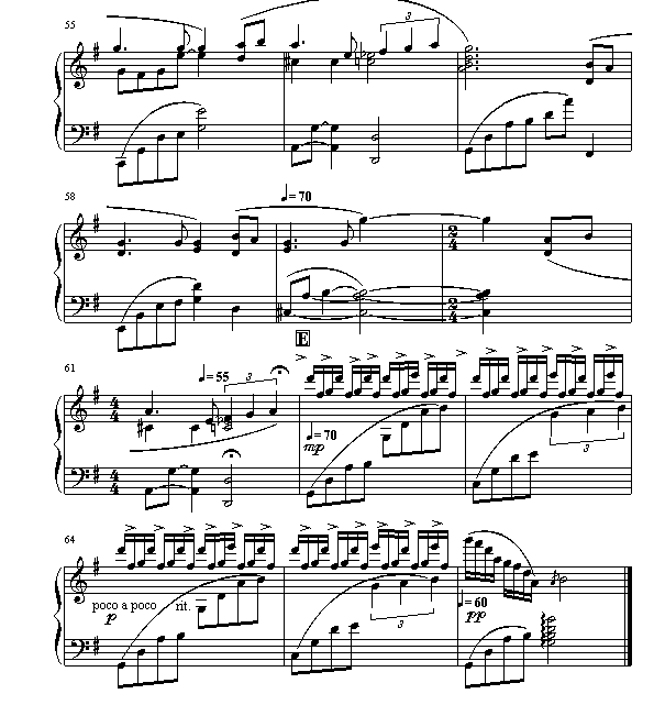 月亮代表我的心(钢琴谱)5