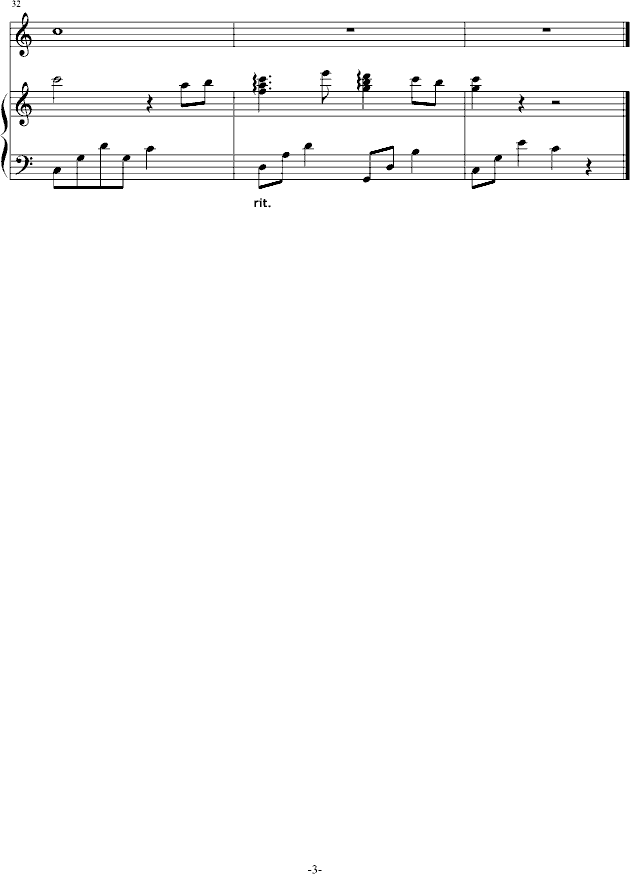 那些曾经(钢琴谱)3