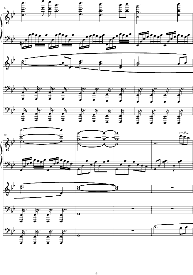 断章·第二章·忘记(钢琴谱)6