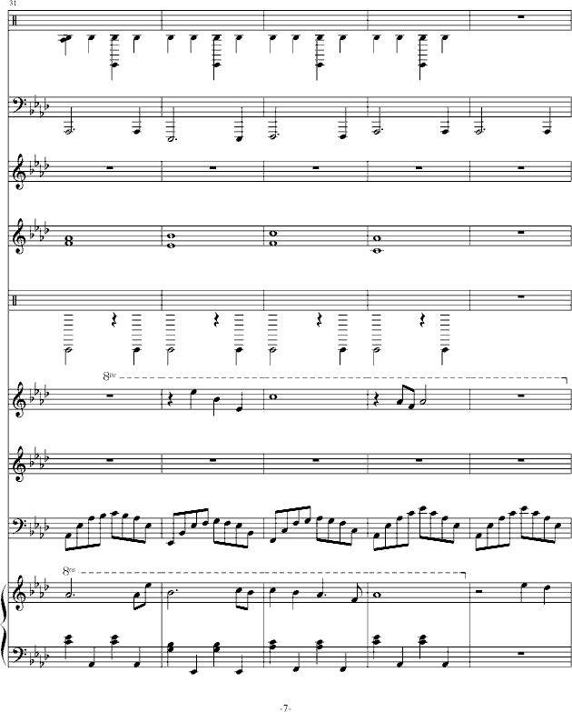 因为有你在(钢琴谱)7
