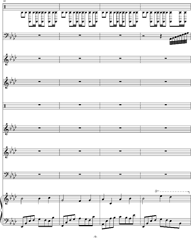 因为有你在(钢琴谱)9