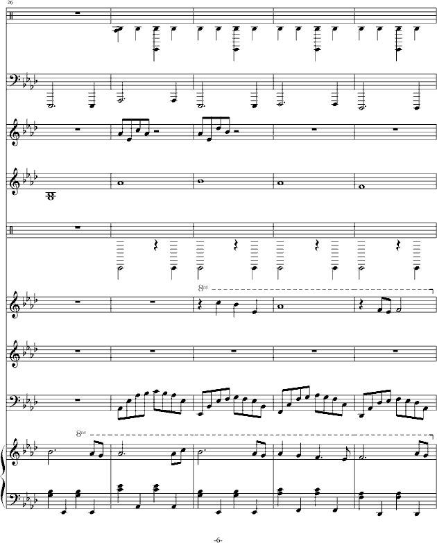 因为有你在(钢琴谱)6