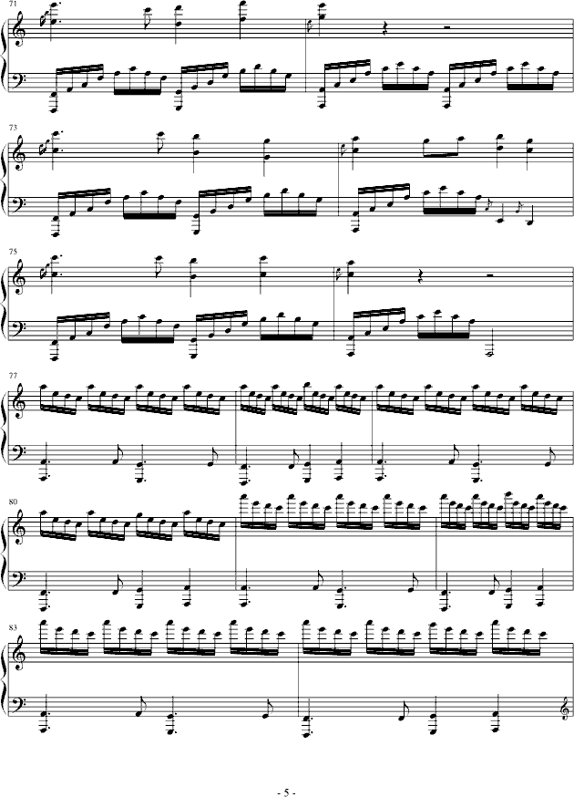 I Miss You(钢琴谱)5