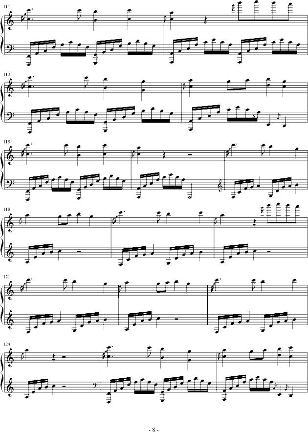 I Miss You(钢琴谱)8