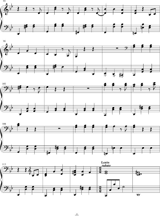 叙事曲●追梦人(钢琴谱)5