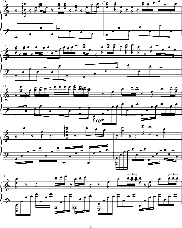 斗转星移(钢琴谱)3