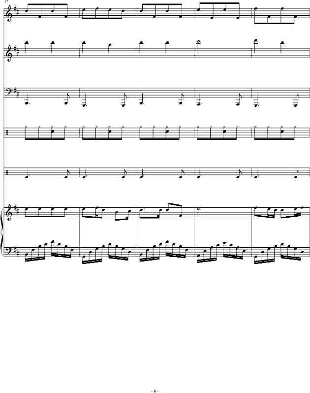 悲伤氛围(钢琴谱)6
