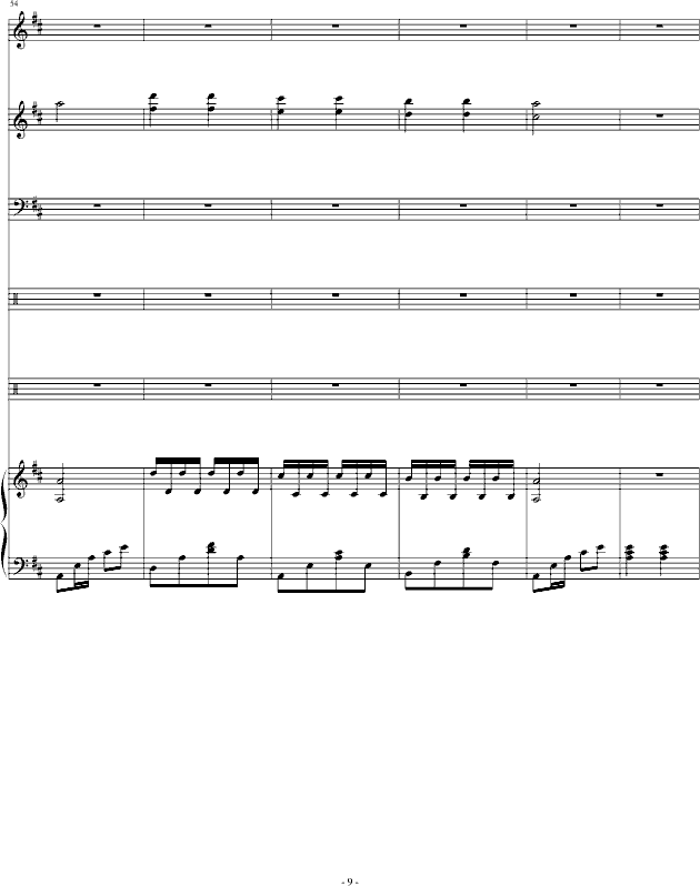 悲伤氛围(钢琴谱)9