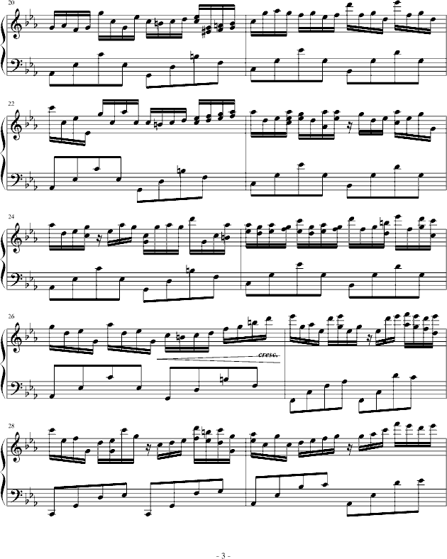 loneliness(钢琴谱)3
