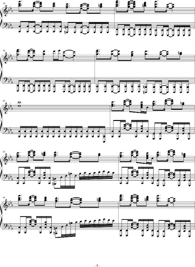悲魂曲(钢琴谱)5