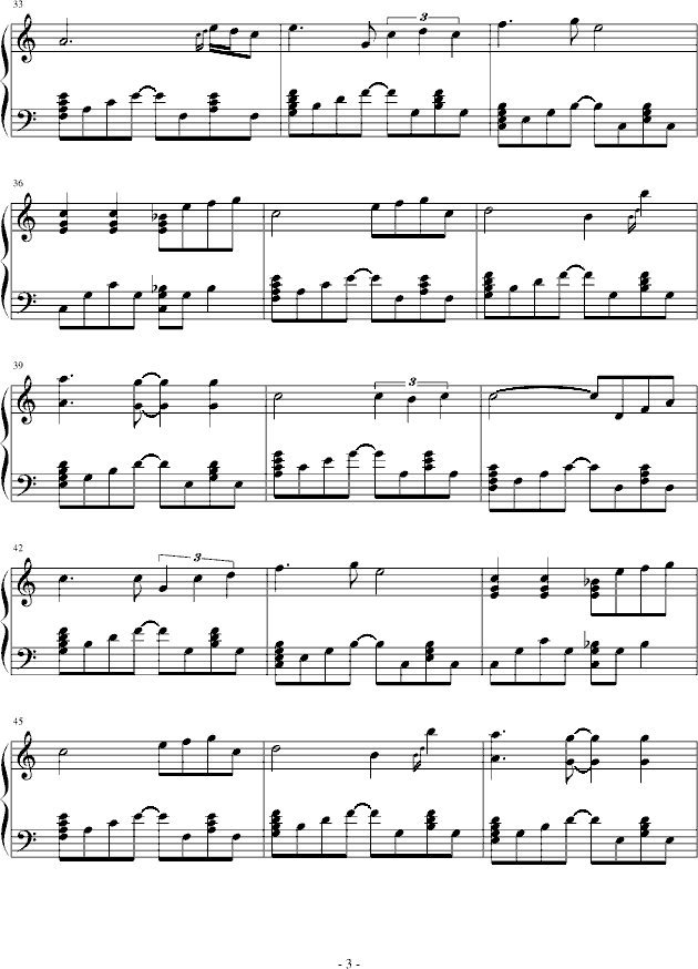 我身边的那个少女(钢琴谱)3