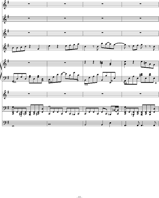 大晴天（妞妞V&ellocz&V）(钢琴谱)13