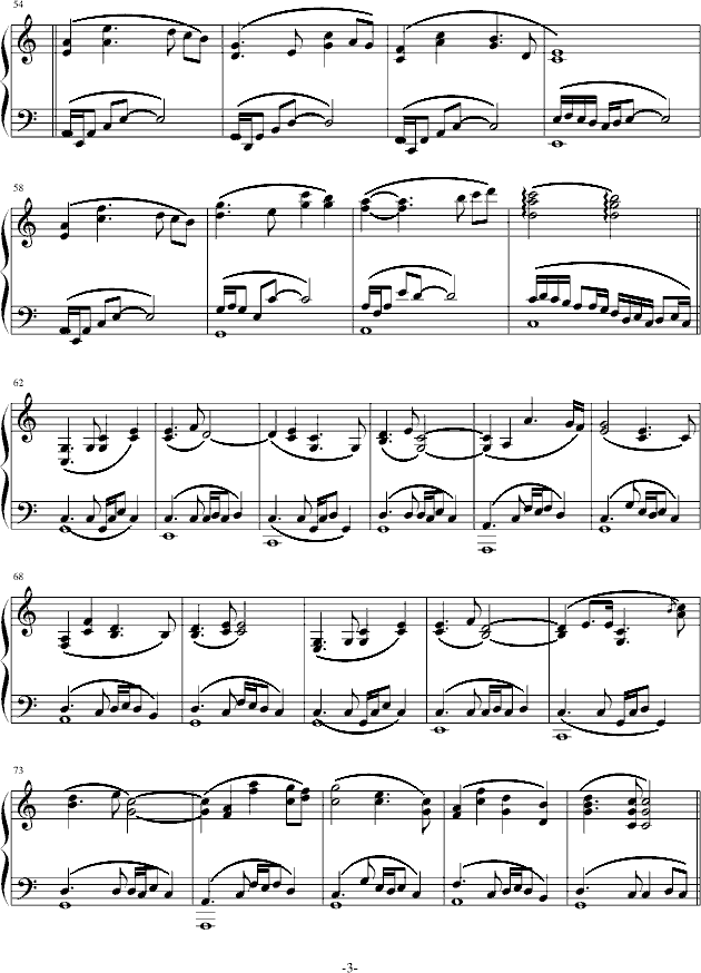 希望之光(钢琴谱)3