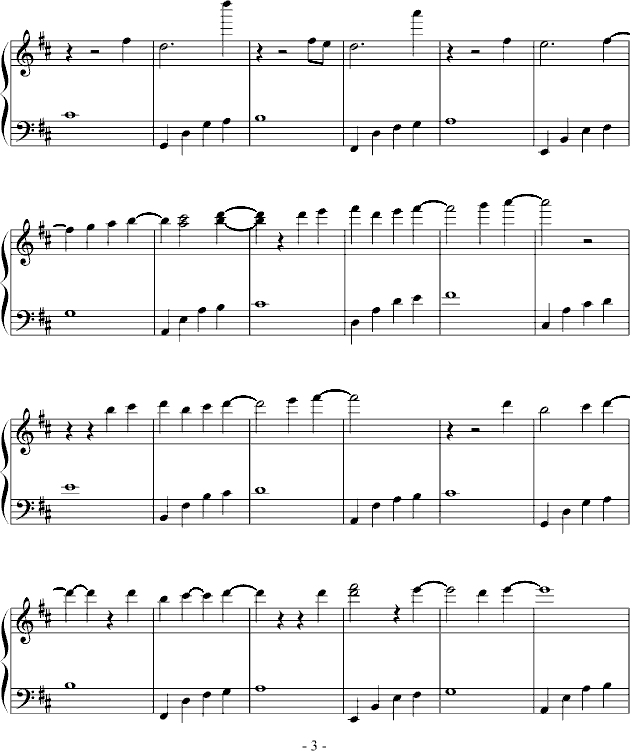 星之泪(钢琴谱)3