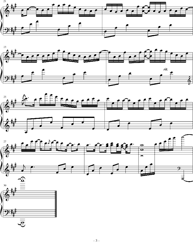 Our Song （即兴改编）(钢琴谱)3