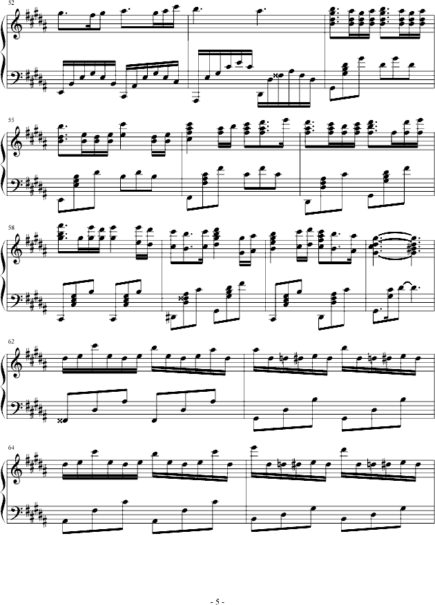 秋之印记(钢琴谱)5
