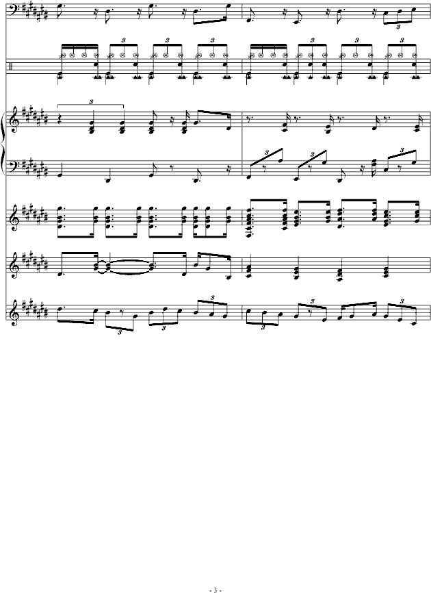 小插曲(钢琴谱)3