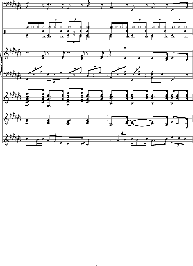 小插曲(钢琴谱)9