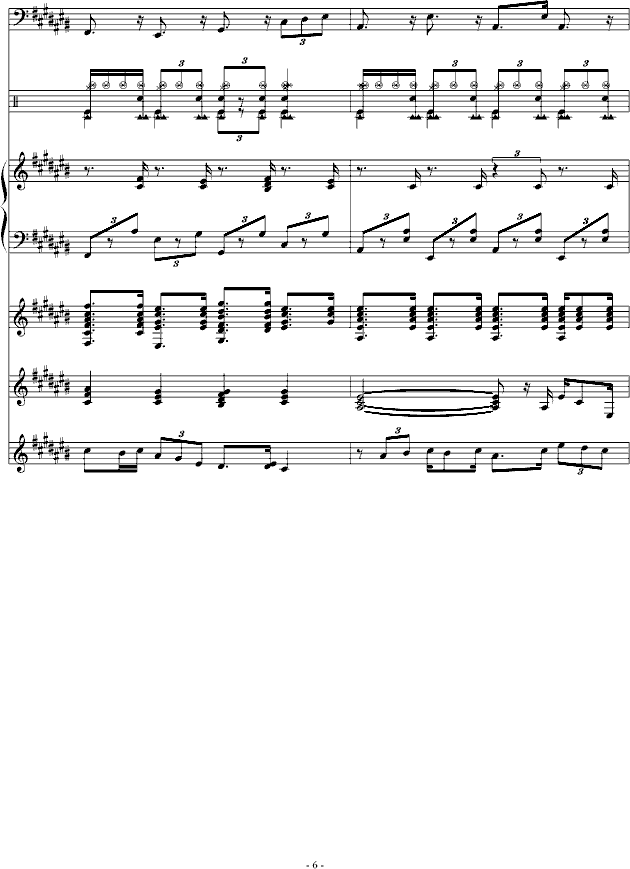 小插曲(钢琴谱)6