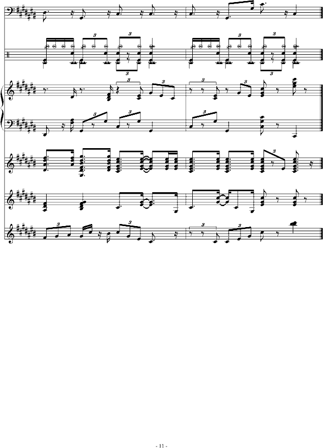 小插曲(钢琴谱)11