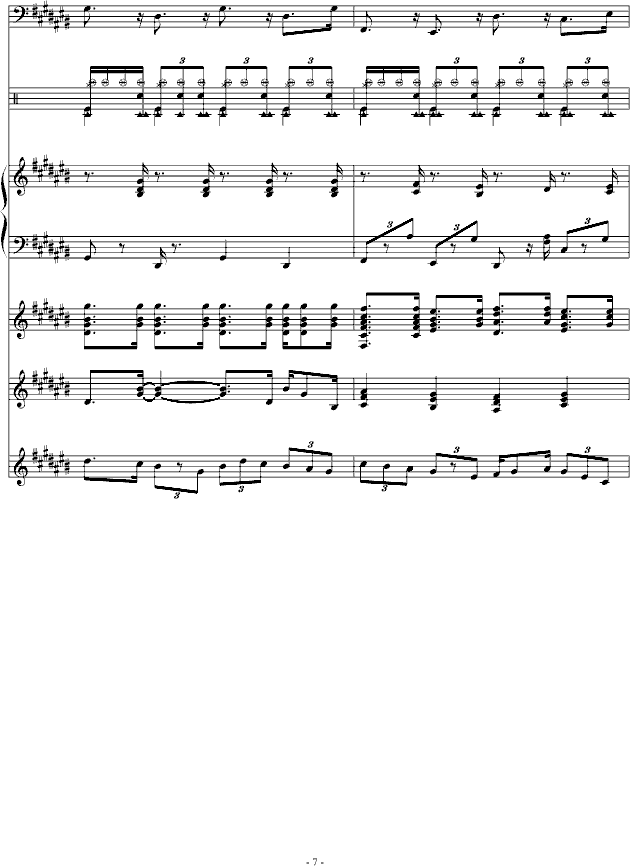 小插曲(钢琴谱)7