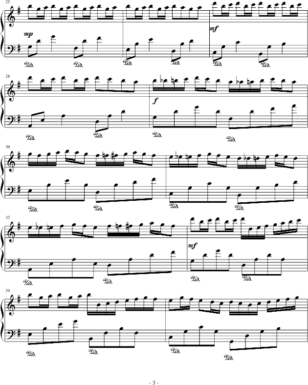 彩色泡泡—给忧伤的礼物°(钢琴谱)3
