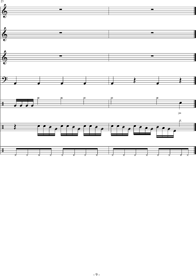 跳动的音符(钢琴谱)9