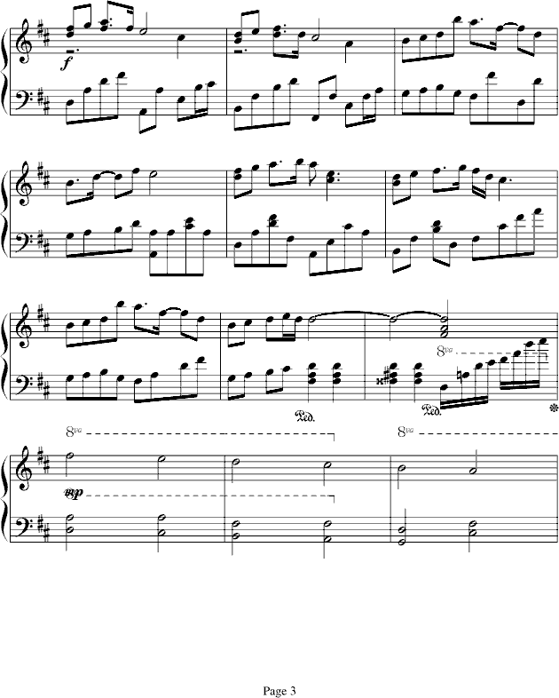 浪漫的青春(钢琴谱)3