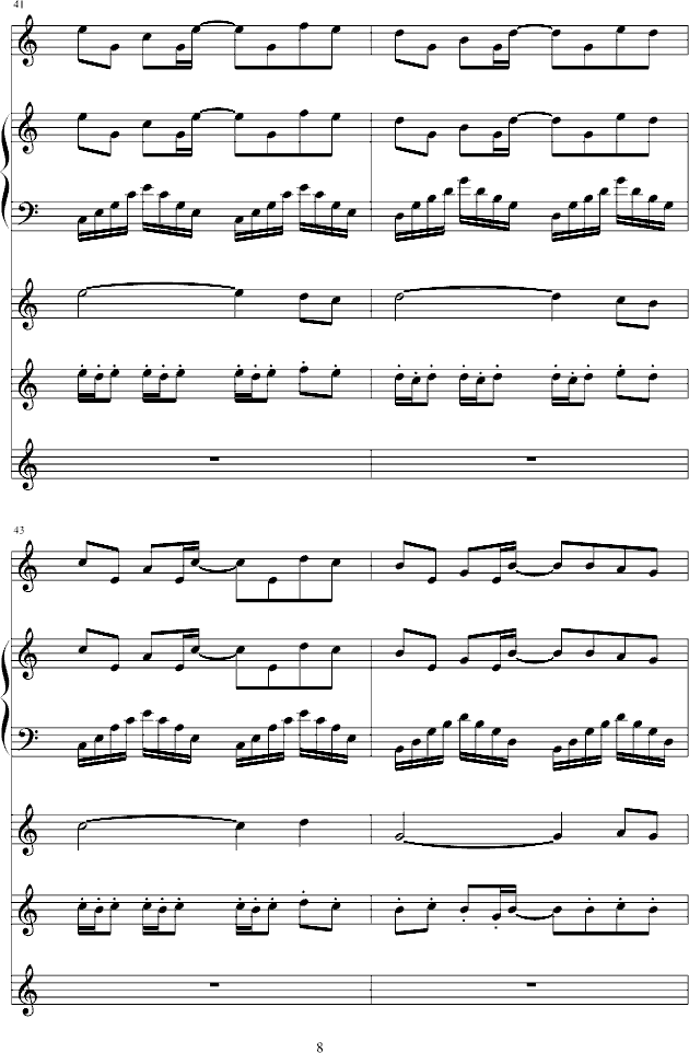 年华游乐园(钢琴谱)8