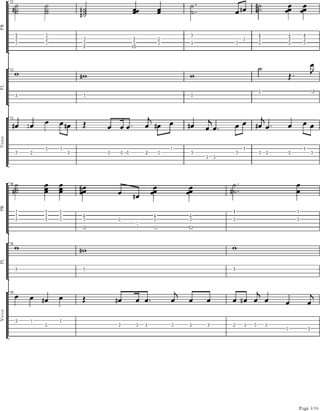 你不在（演唱会弹唱版）(钢琴谱)3