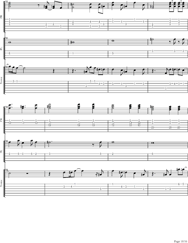你不在（演唱会弹唱版）(钢琴谱)10