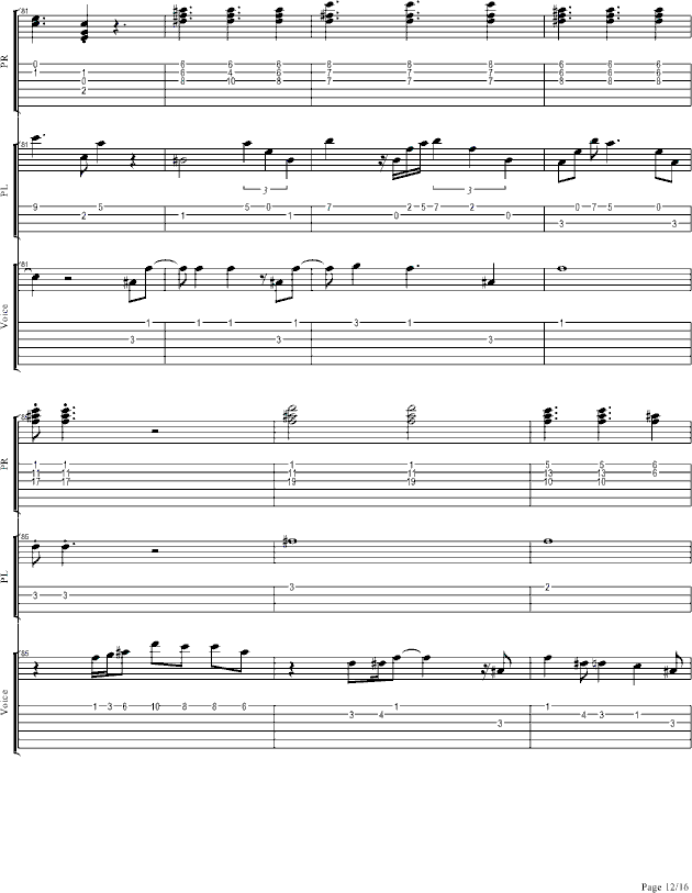 你不在（演唱会弹唱版）(钢琴谱)12