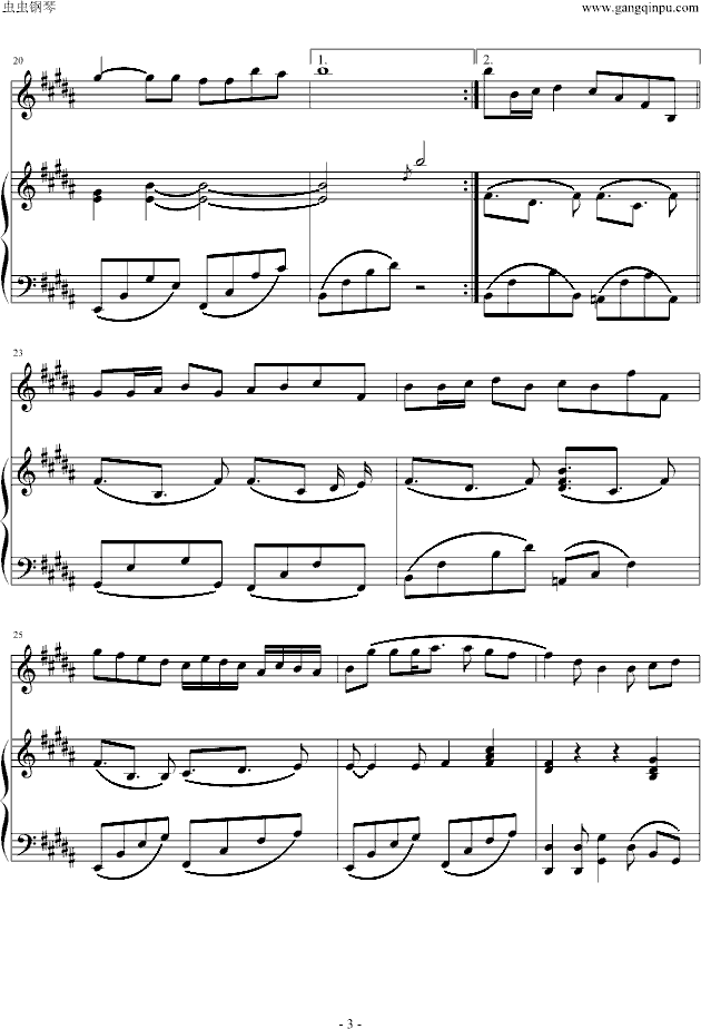 Proud of you冯曦妤原版钢琴伴奏 (钢琴谱)3