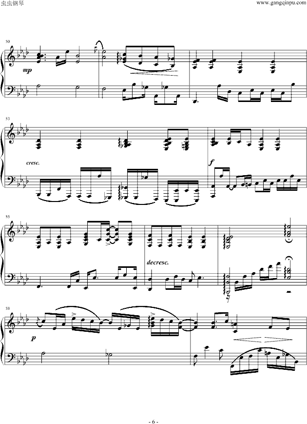 林俊杰不懂钢琴伴奏完美版Ver1.0(钢琴谱)6