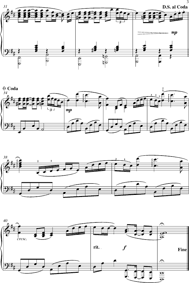 Summer  选自电影菊次郎的夏天(钢琴谱)3