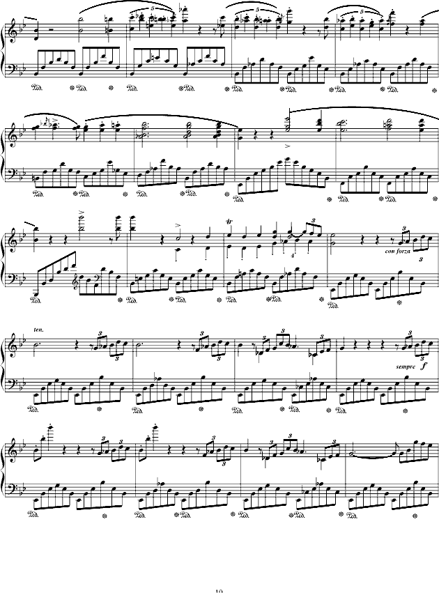 肖邦g小调叙事曲(钢琴谱)10