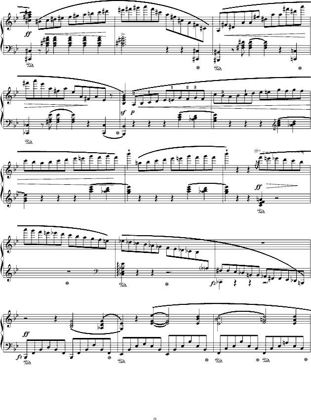 肖邦g小调叙事曲(钢琴谱)9